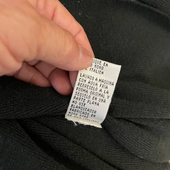 Eileen Fisher Women Wool Knit Cardigan Sweater Open Front Side Slit GREEN Medium - Picture 7 of 10